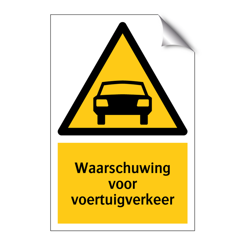 Waarschuwing voor voertuigverkeer