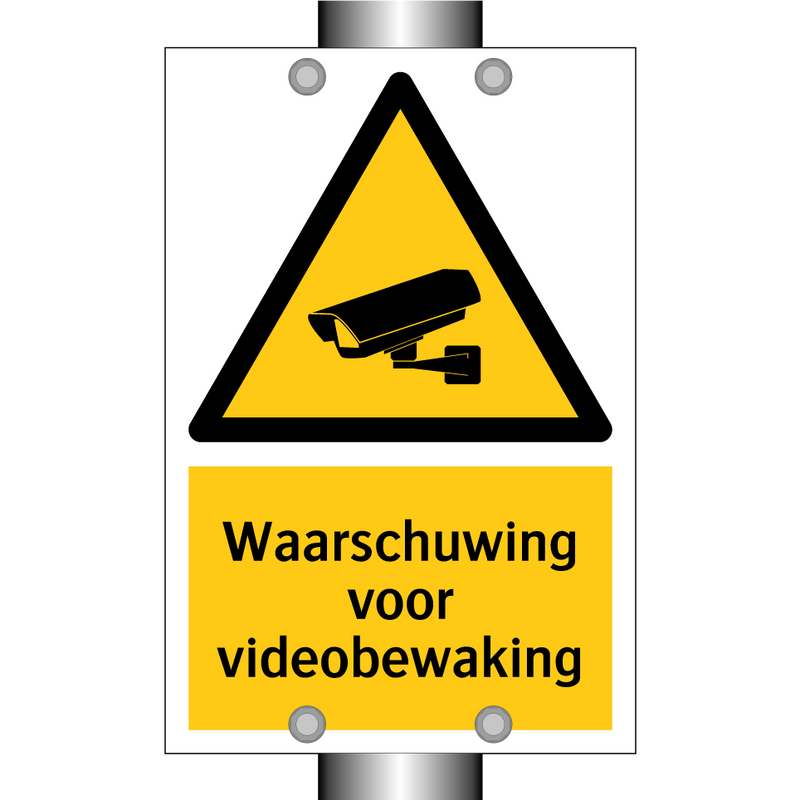 Waarschuwing voor videobewaking