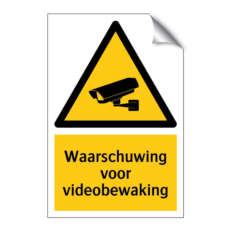 Waarschuwing voor videobewaking