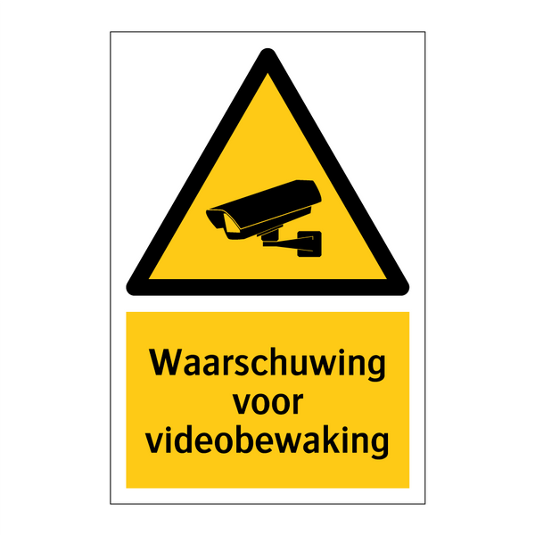 Waarschuwing voor videobewaking