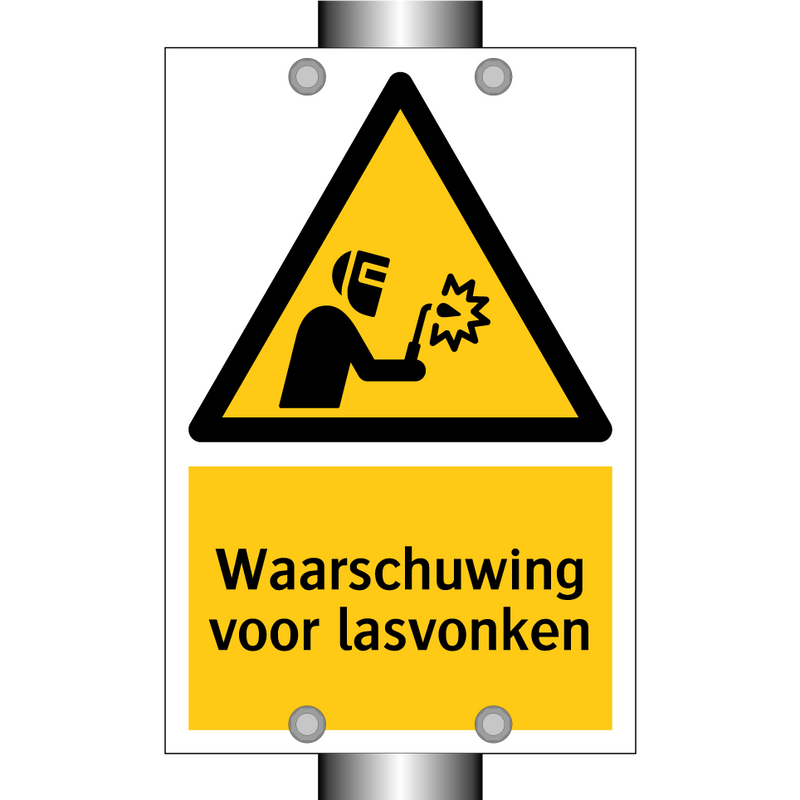 Waarschuwing voor lasvonken