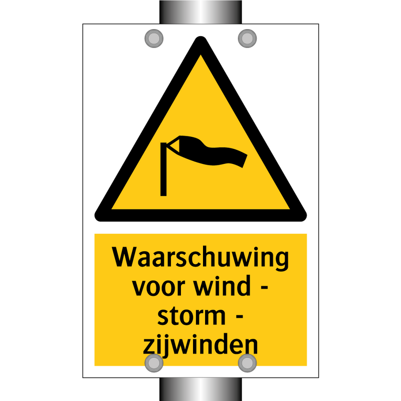 Waarschuwing voor wind - storm - zijwinden