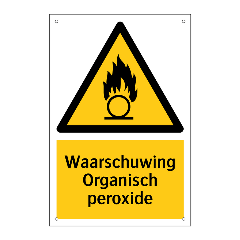 Waarschuwing Organisch peroxide