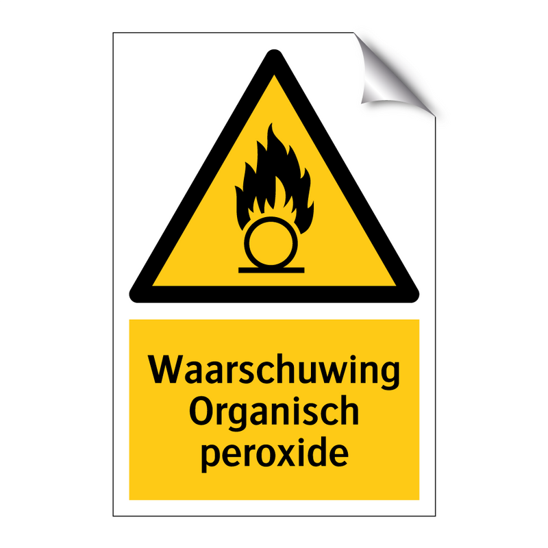 Waarschuwing Organisch peroxide