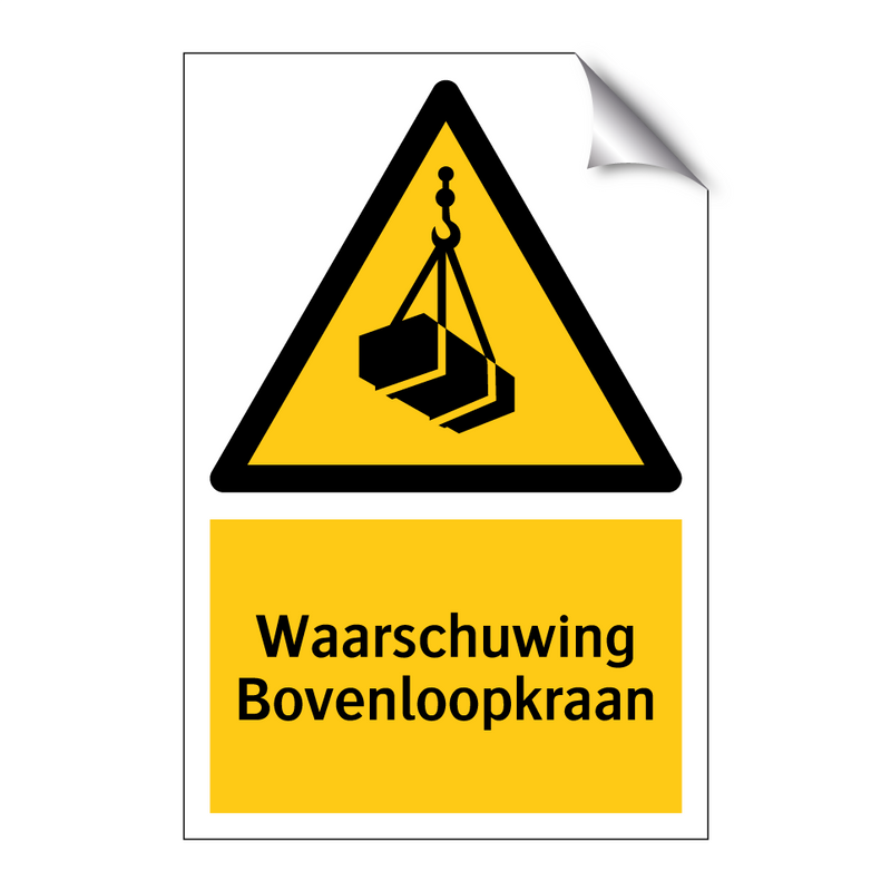 Waarschuwing Bovenloopkraan