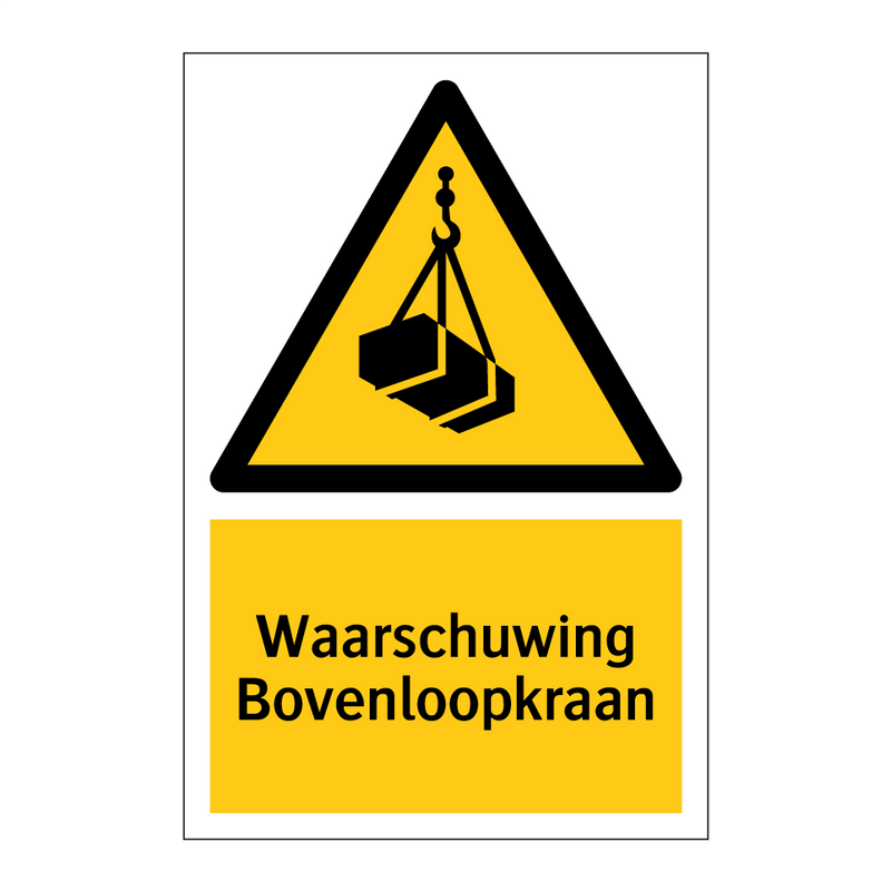 Waarschuwing Bovenloopkraan