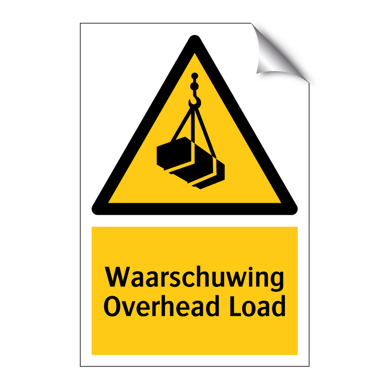 Waarschuwing Overhead Load