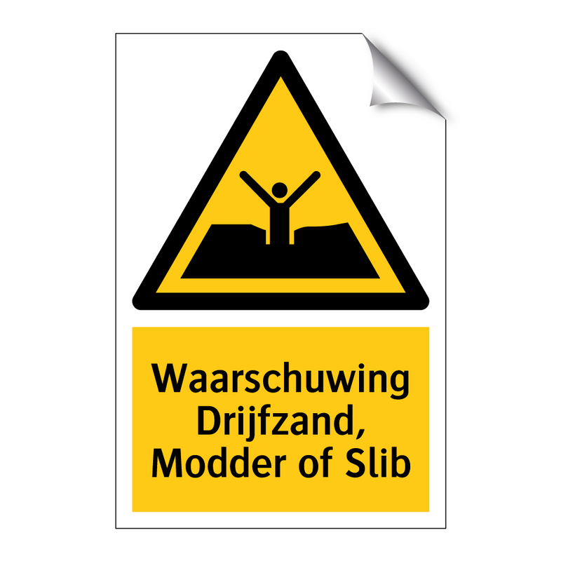 Waarschuwing Drijfzand, Modder of Slib