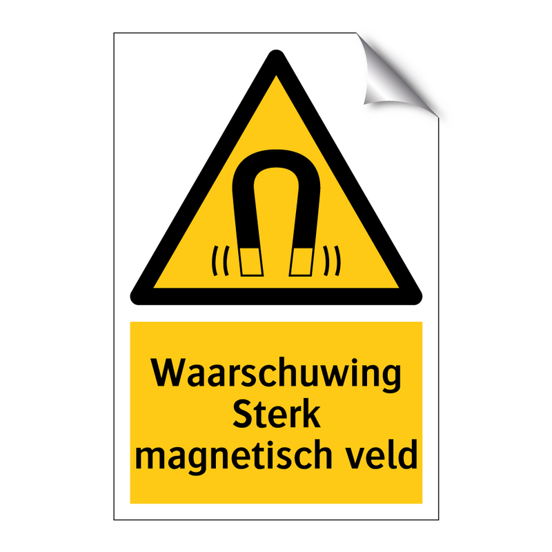 Waarschuwing Sterk magnetisch veld