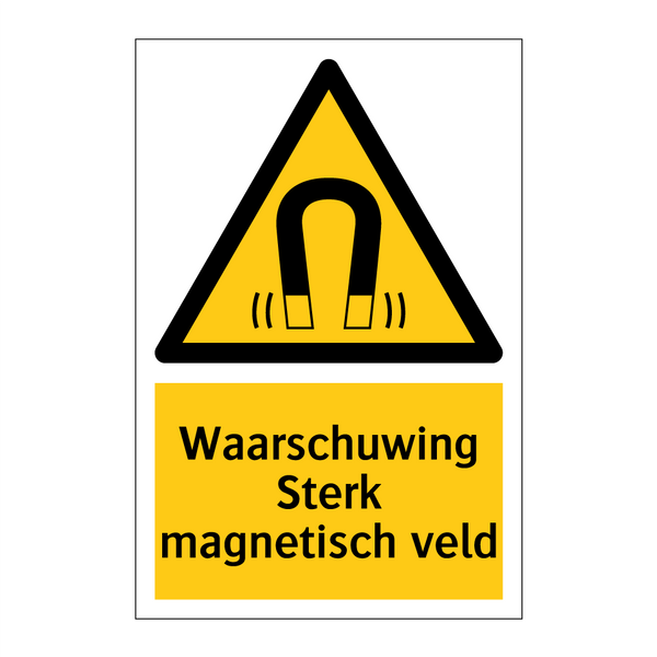 Waarschuwing Sterk magnetisch veld