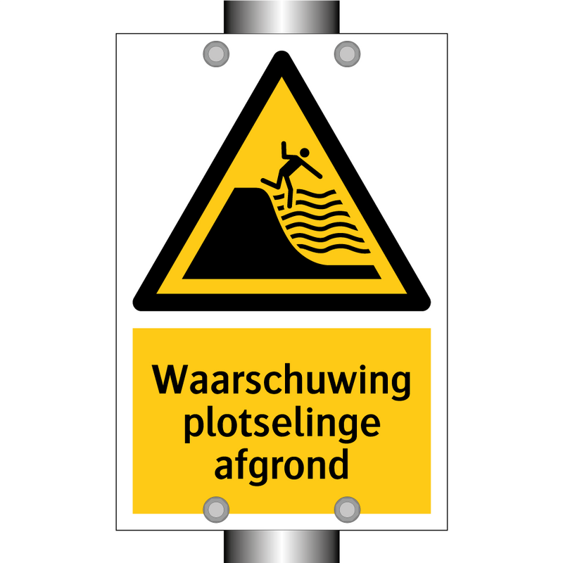 Waarschuwing plotselinge afgrond