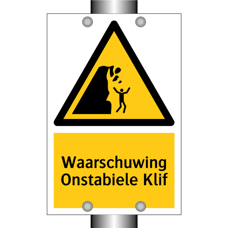 Waarschuwing Onstabiele Klif