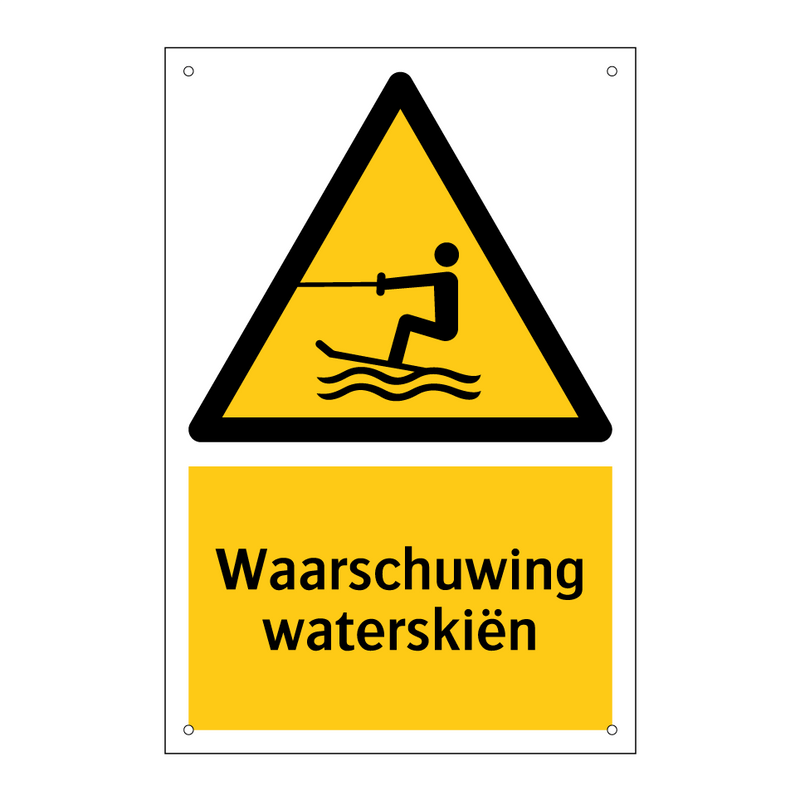 Waarschuwing waterskiën