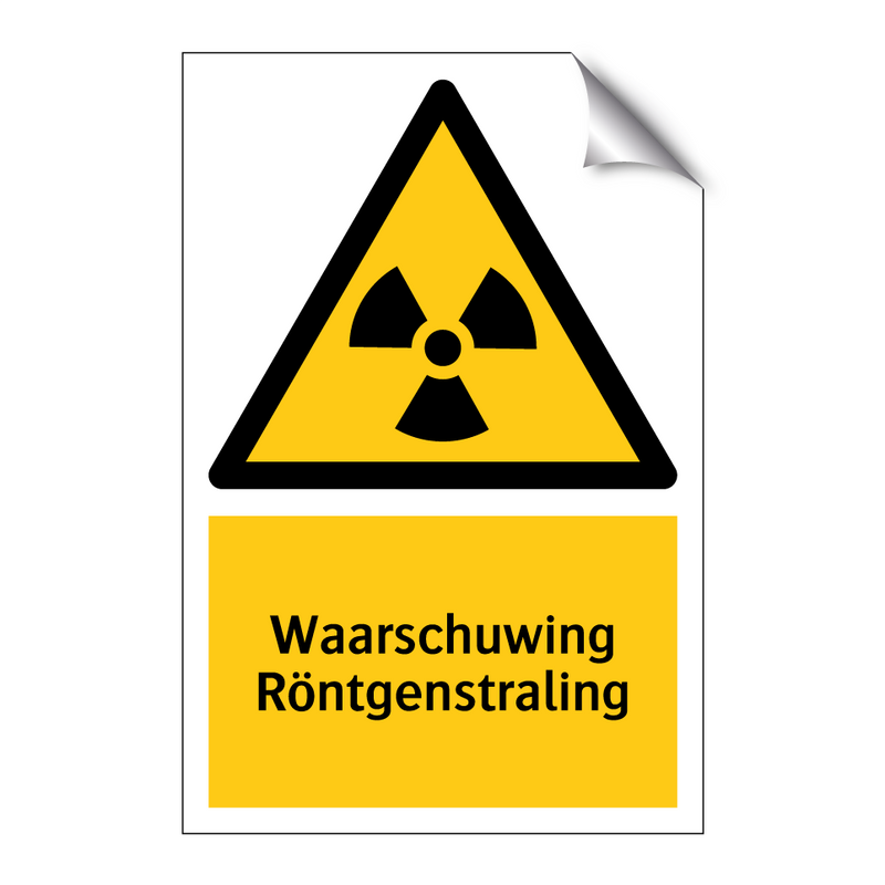 Waarschuwing Röntgenstraling