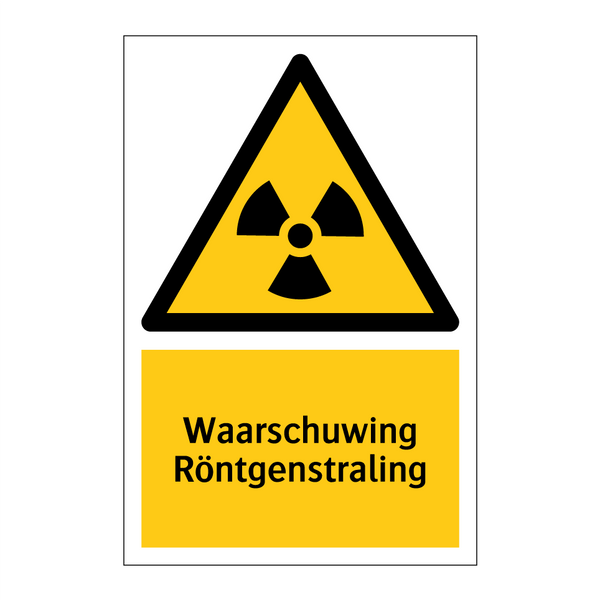 Waarschuwing Röntgenstraling