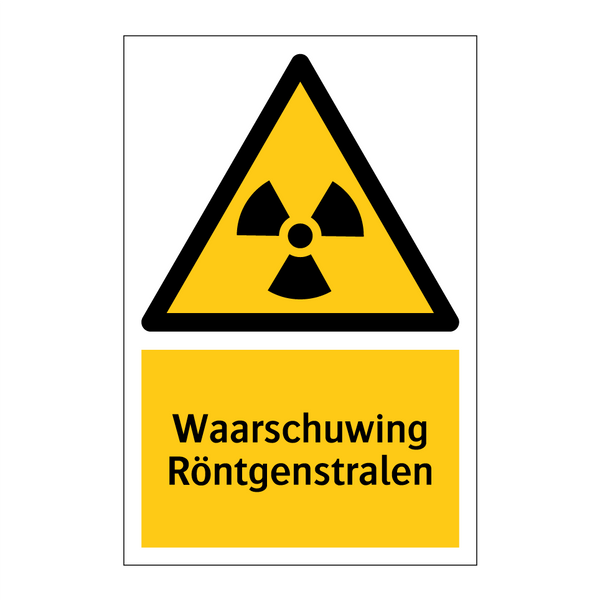 Waarschuwing Röntgenstralen