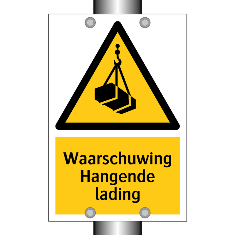 Waarschuwing Hangende lading