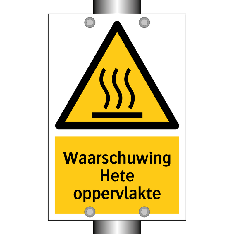 Waarschuwing Hete oppervlakte