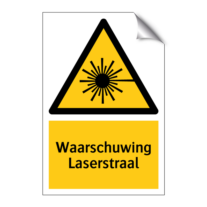 Waarschuwing Laserstraal