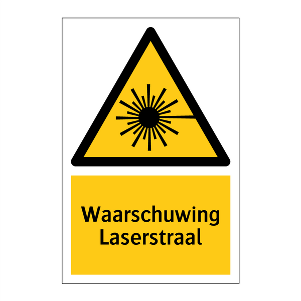 Waarschuwing Laserstraal