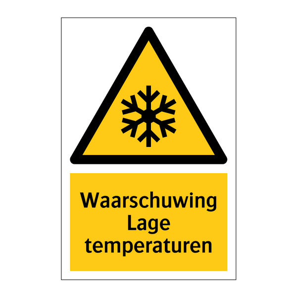 Waarschuwing Lage temperaturen