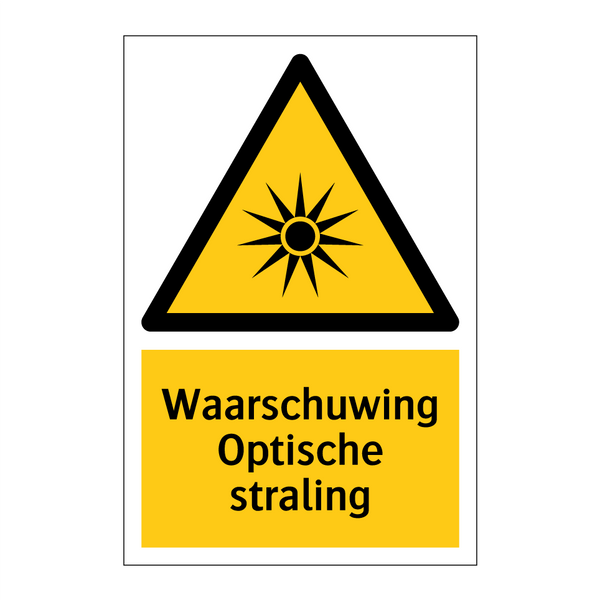 Waarschuwing Optische straling