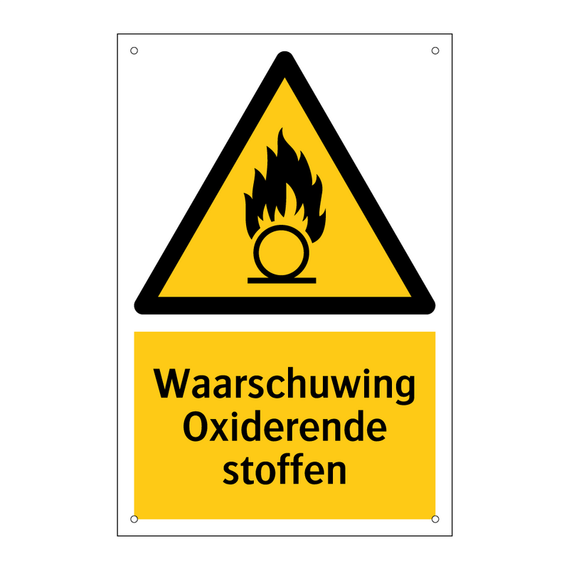 Waarschuwing Oxiderende stoffen