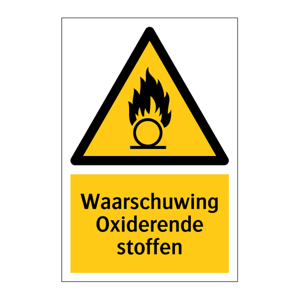 Waarschuwing Oxiderende stoffen