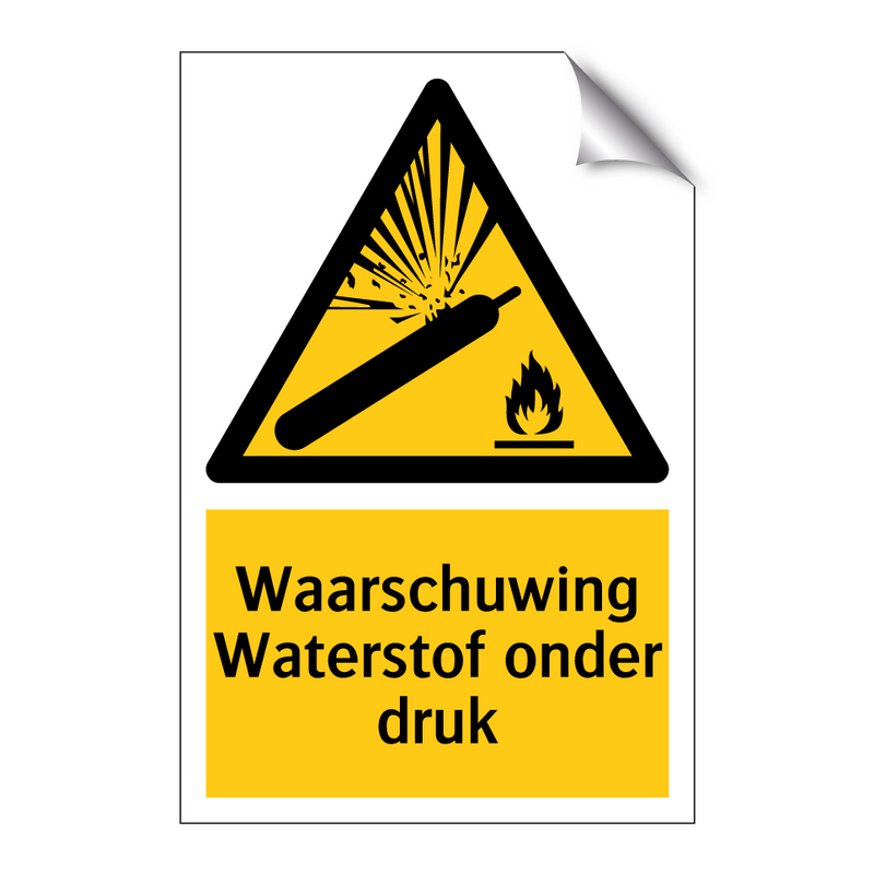 Waarschuwing Waterstof onder druk