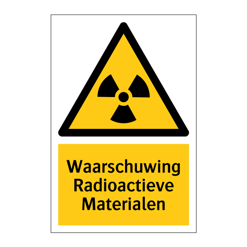 Waarschuwing Radioactieve Materialen