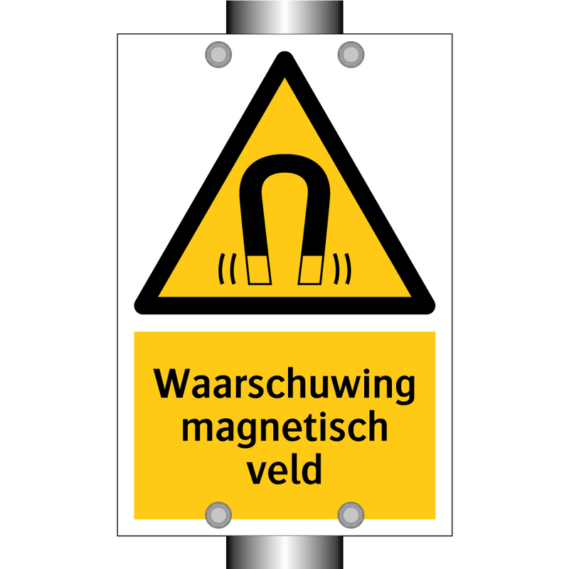 Waarschuwing magnetisch veld