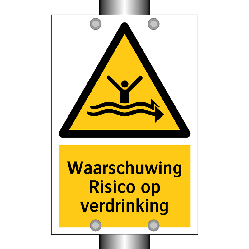 Waarschuwing Risico op verdrinking