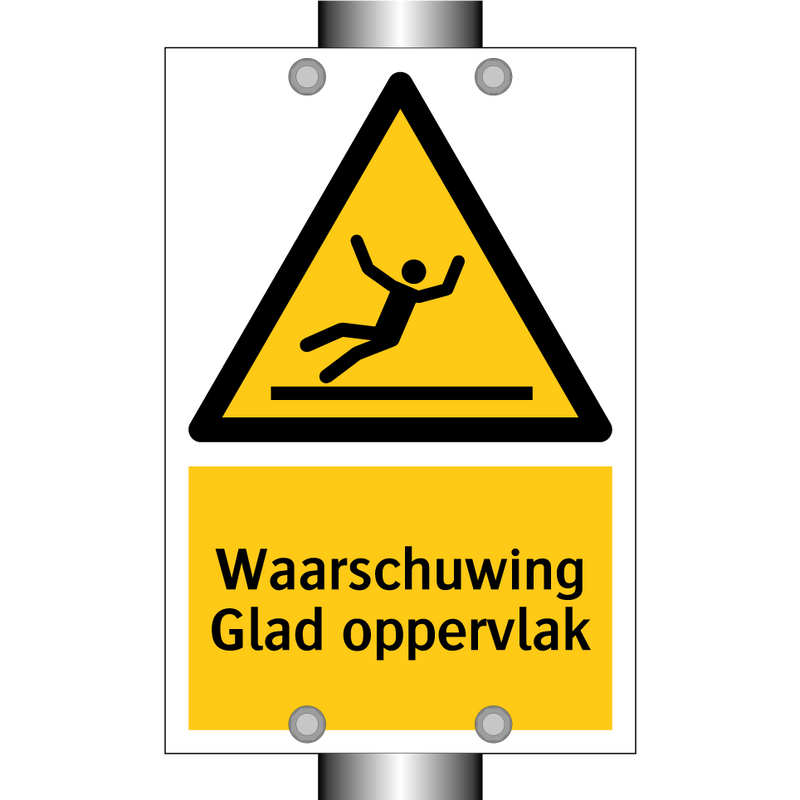 Waarschuwing Glad oppervlak