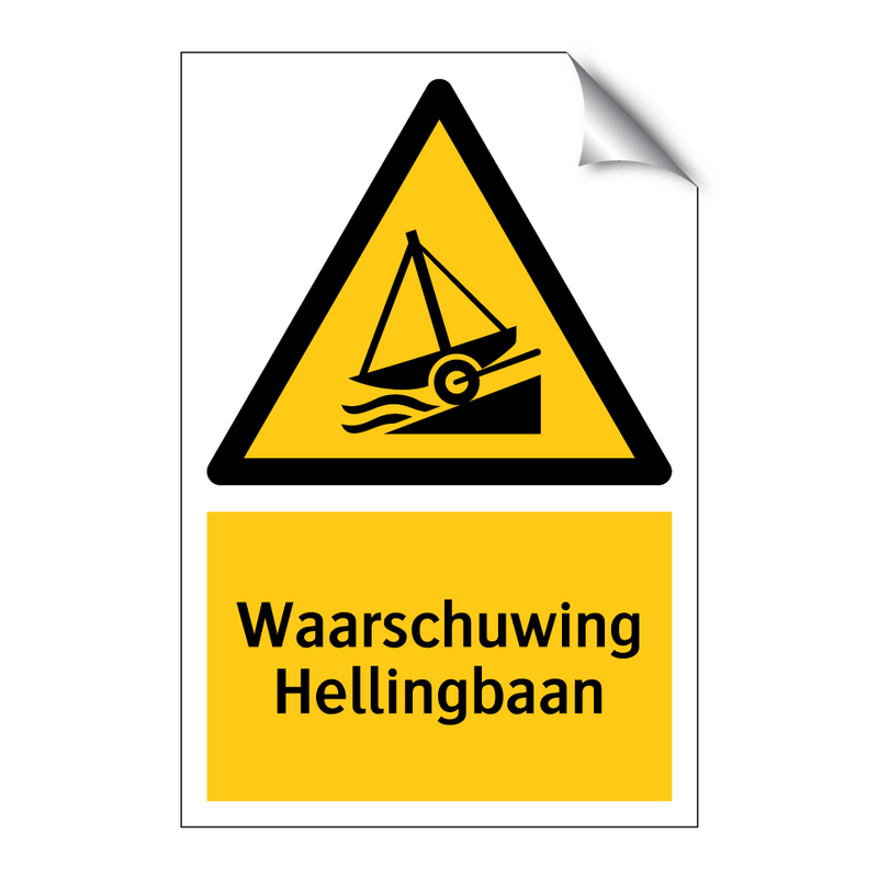 Waarschuwing Hellingbaan