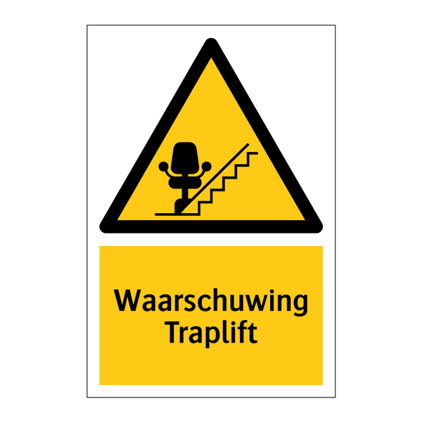 Waarschuwing Traplift