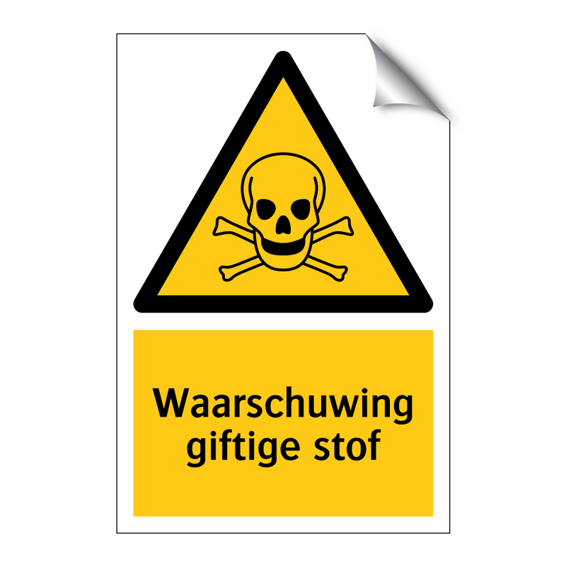 Waarschuwing giftige stof