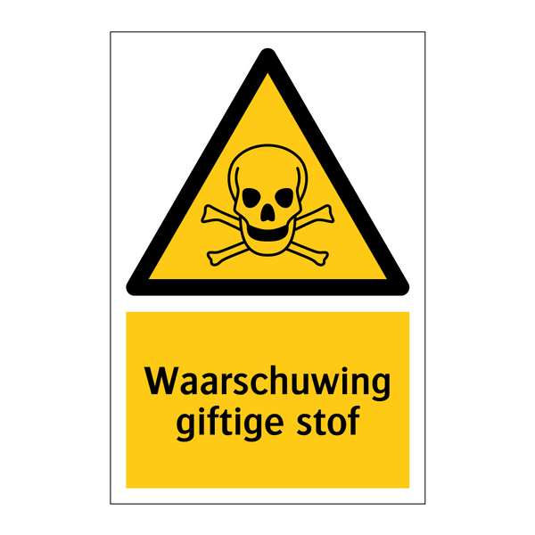 Waarschuwing giftige stof