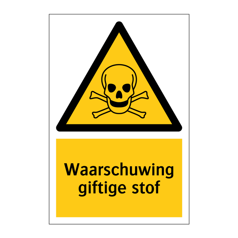 Waarschuwing giftige stof