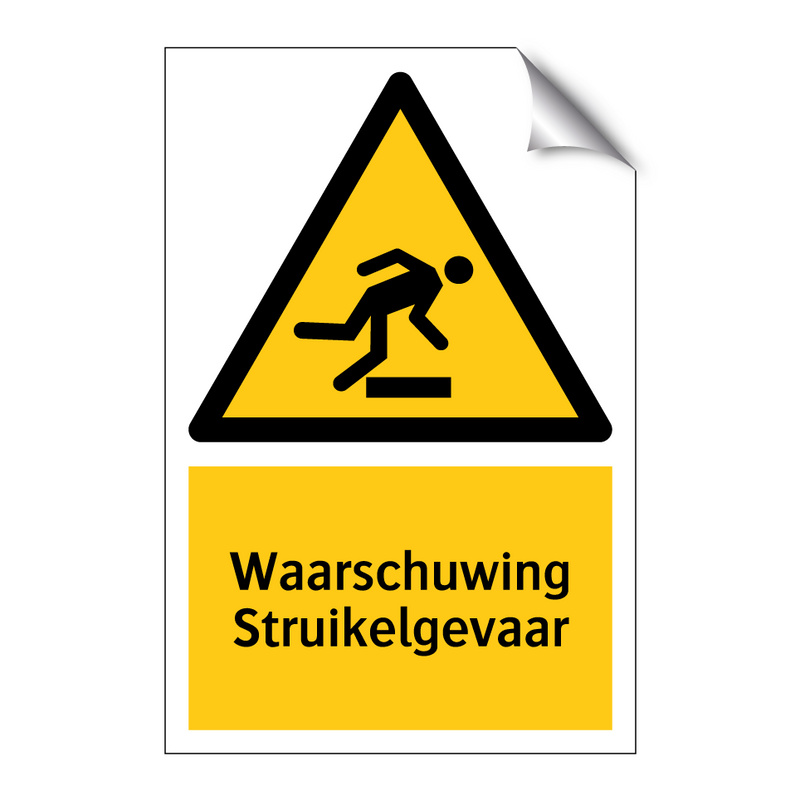 Waarschuwing Struikelgevaar