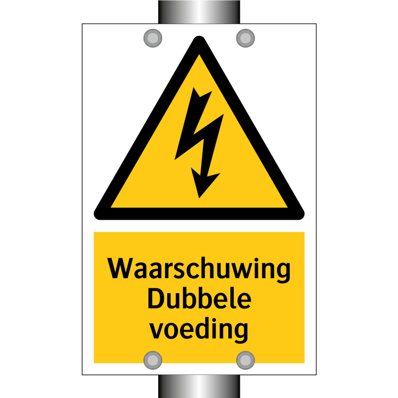 Waarschuwing Dubbele voeding