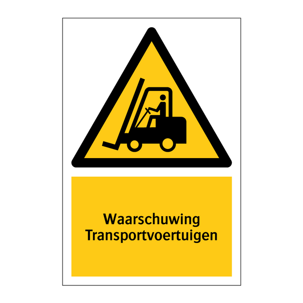 Waarschuwing Transportvoertuigen