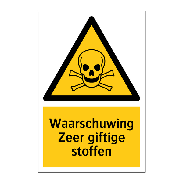 Waarschuwing Zeer giftige stoffen