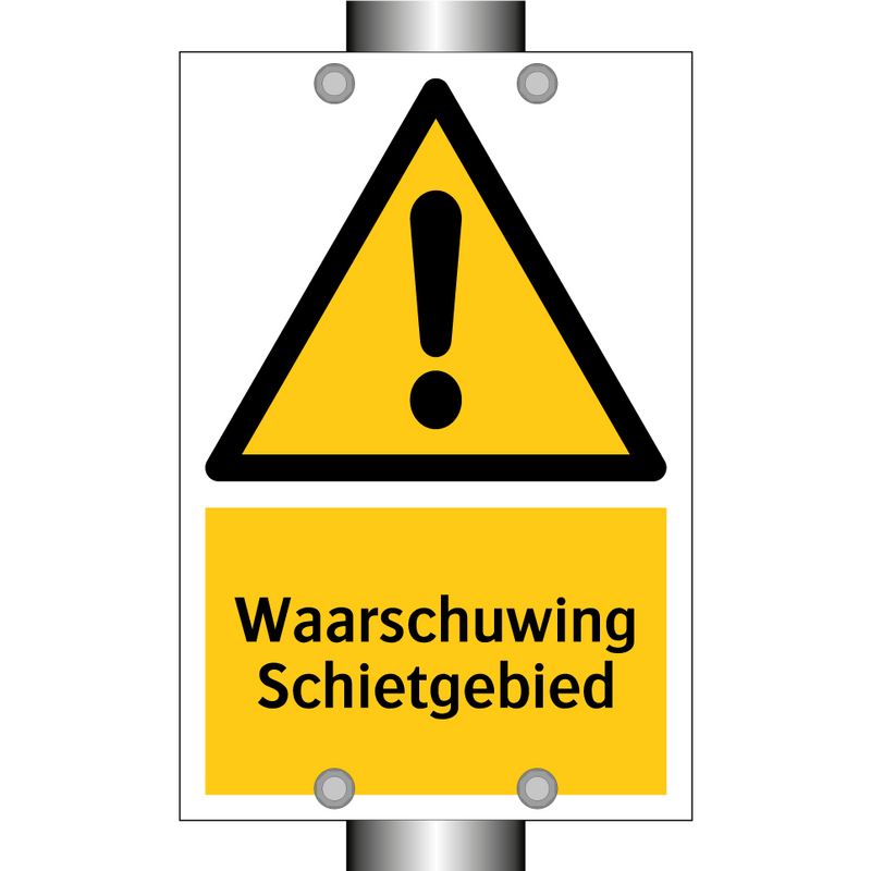 Waarschuwing Schietgebied