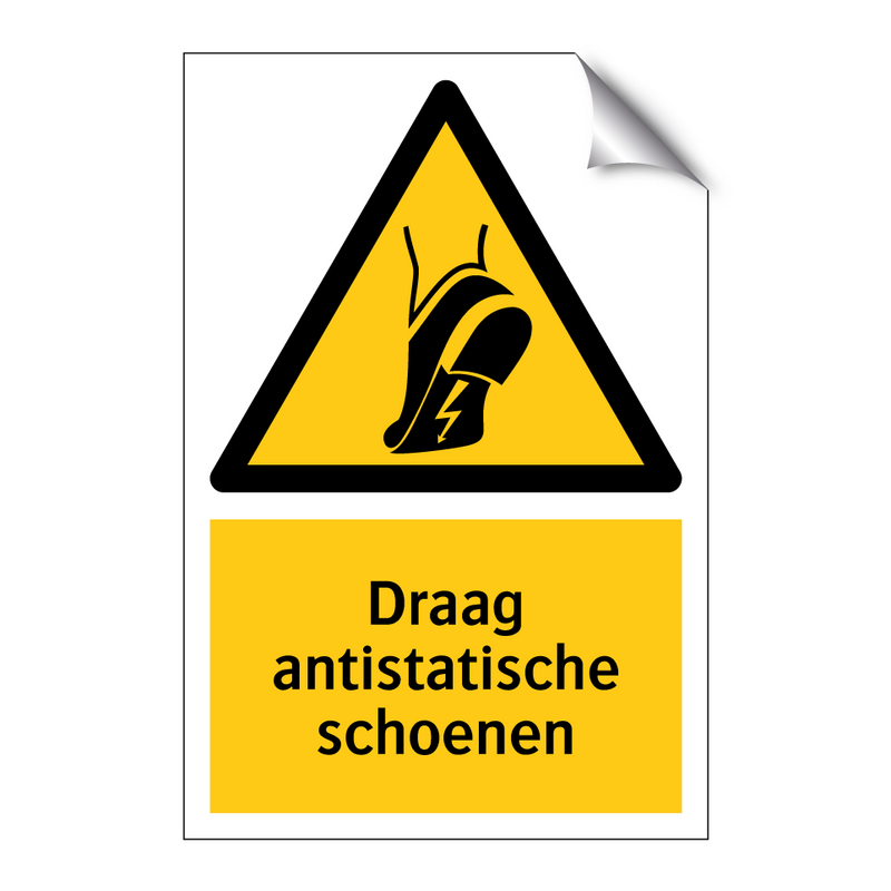 Draag antistatische schoenen