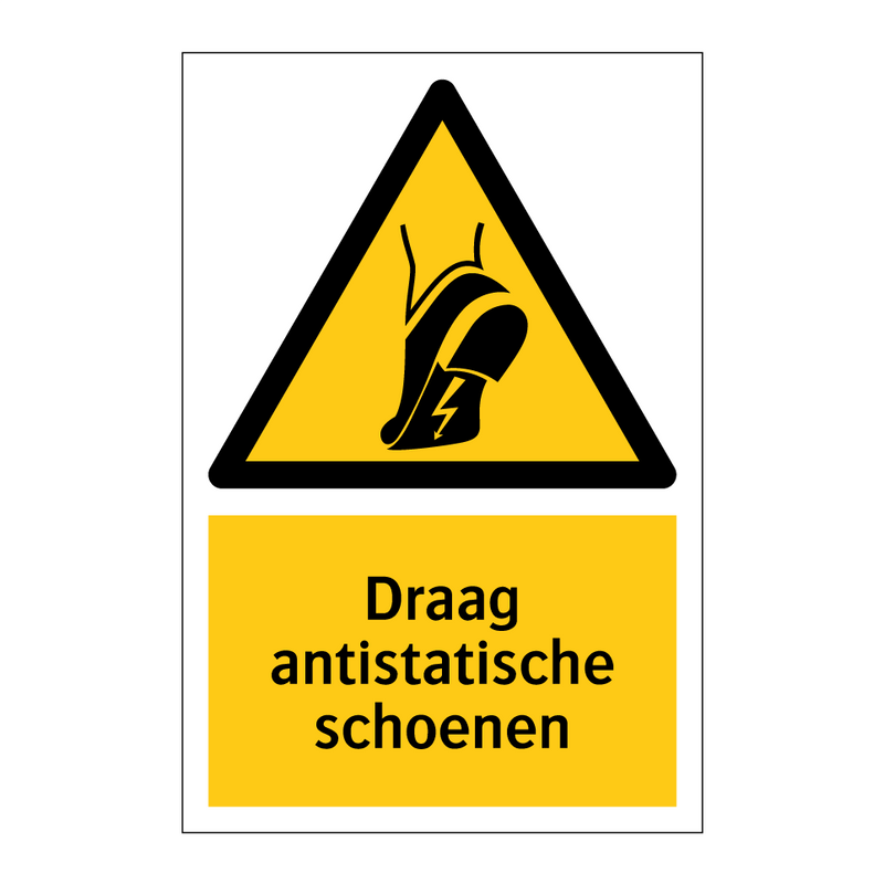 Draag antistatische schoenen