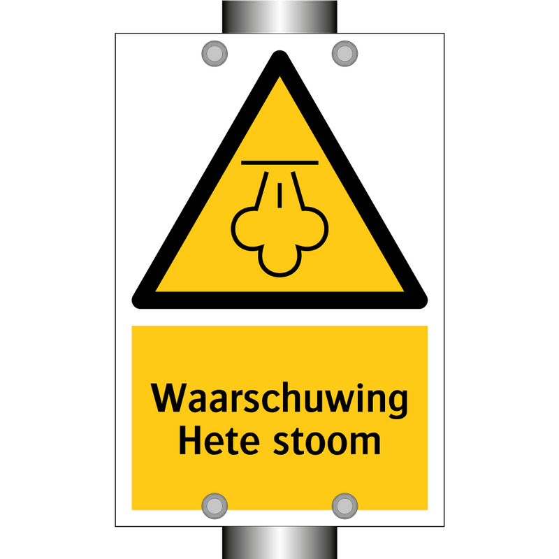 Waarschuwing Hete stoom