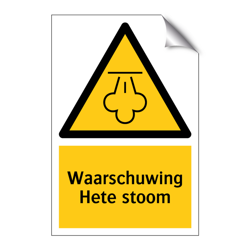 Waarschuwing Hete stoom