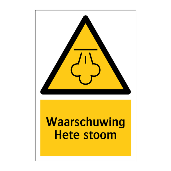 Waarschuwing Hete stoom