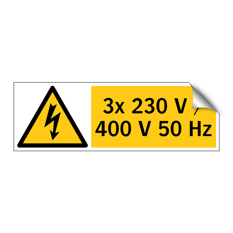 3x 230 V / 400 V 50 Hz