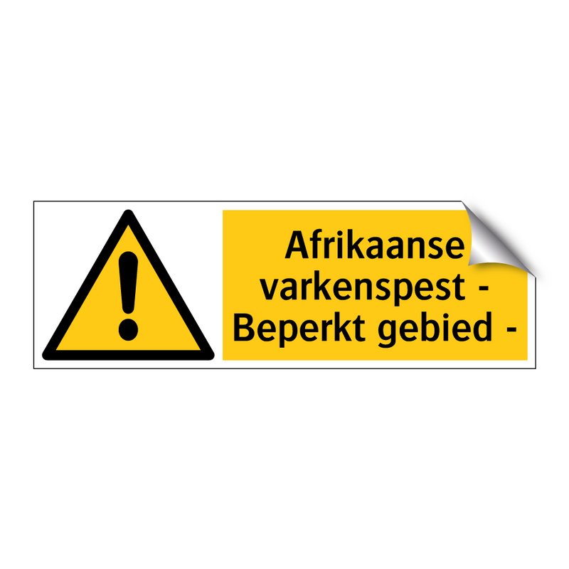 Afrikaanse varkenspest - Beperkt gebied -